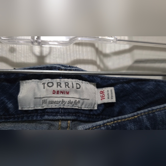 Torrid Dark Blue Boyfriend Jeans - Picture 2 of 4